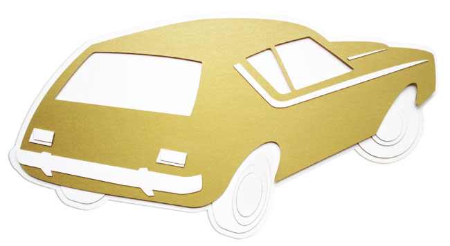 A paper automobile