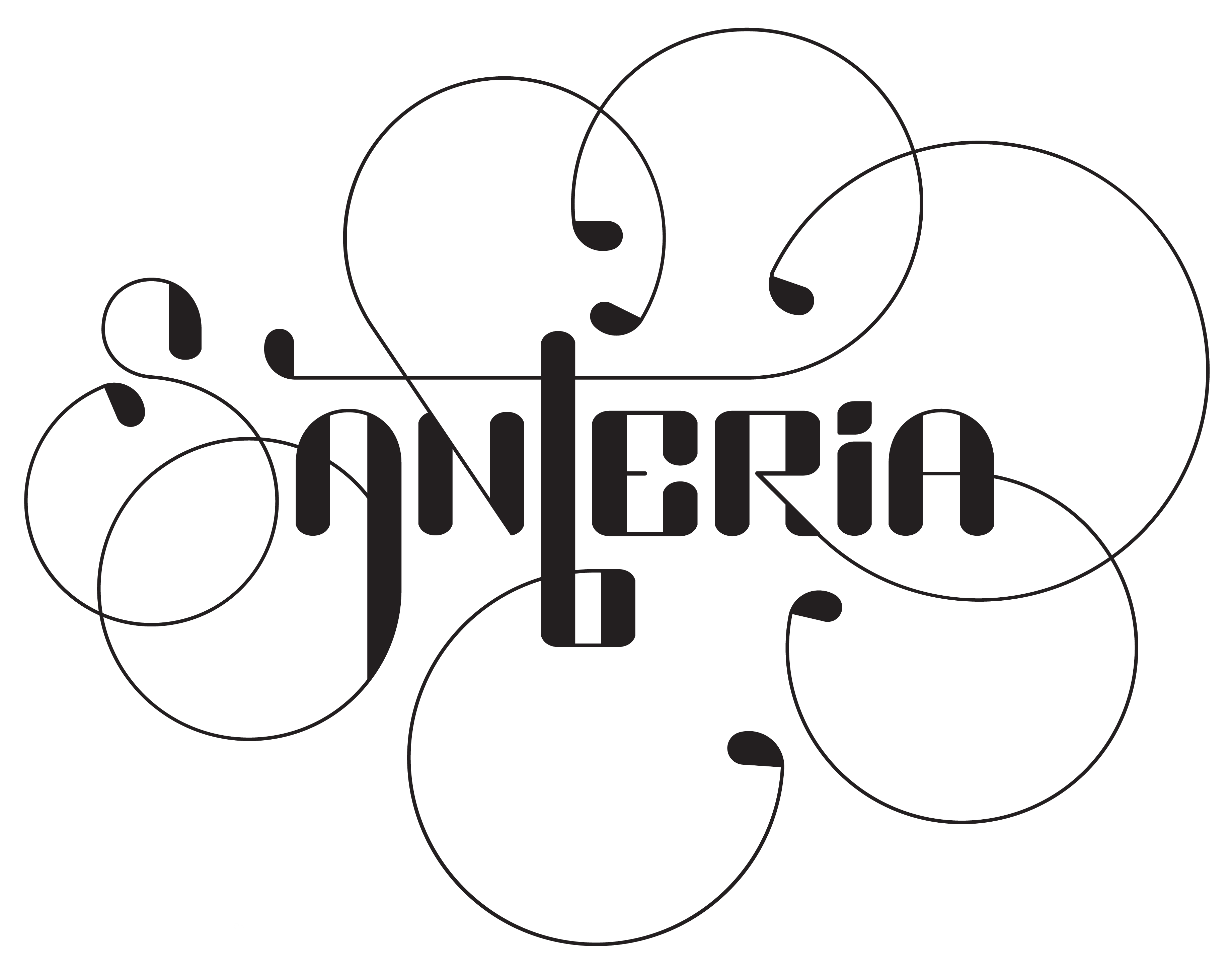 Santeria | Santeria is a mutable typeface I designed to look like lettering when it is typeset.